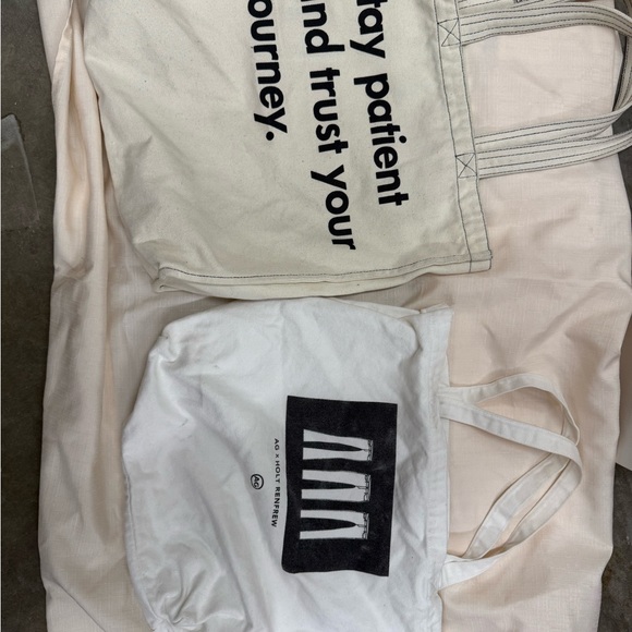 AG x Holt Renfrew Canvas Tote Set – 2 Bags - Picture 2 of 14